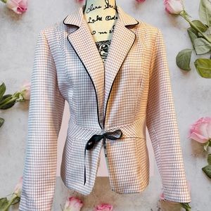 🌈SALE🌈 Pink White Textured CheckeredJacket